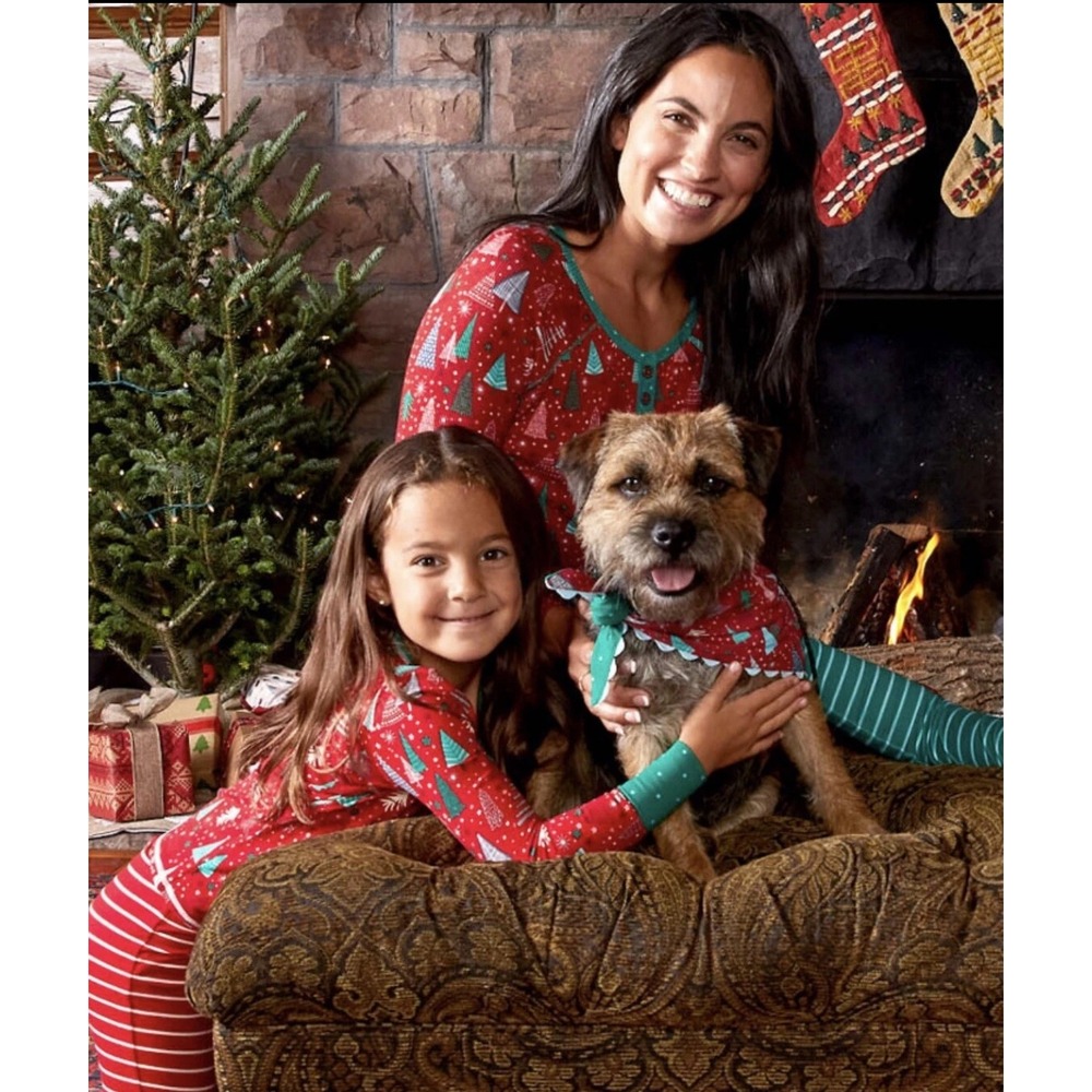 Matilda Jane Christmas Tree Bandana Scarf Dog‎ Cat Pet XS S Red Green